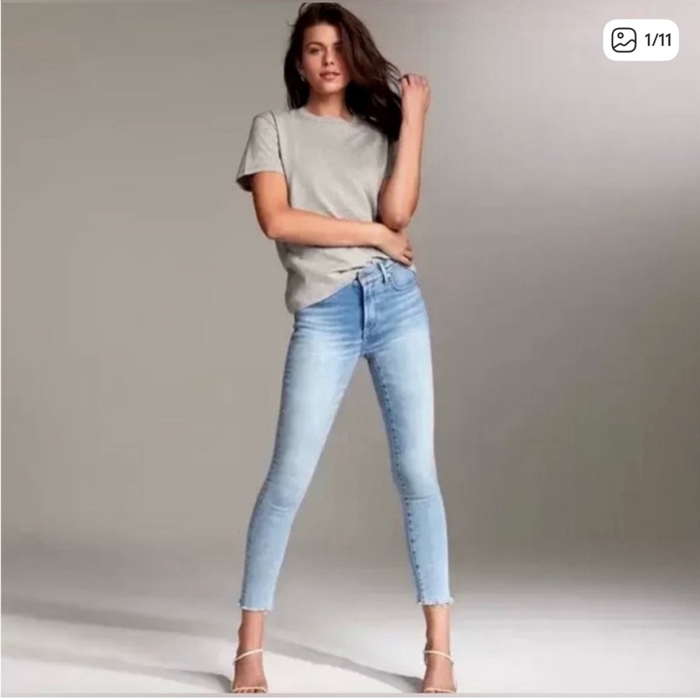 Denim Forum Nola Mid Rise Skinny Crop